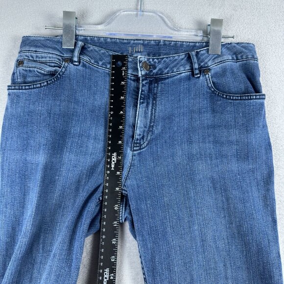 J. Jill Bootcut Jeans Mid Rise Medium Wash Denim Stretch Womens Size W31 Blue - Picture 9 of 12